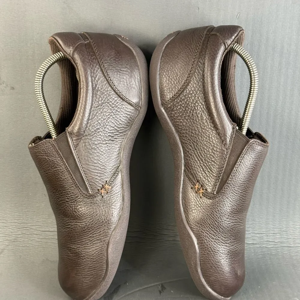 KURU Kivi brown leather slip-on comfort shoes men’s size 10.5